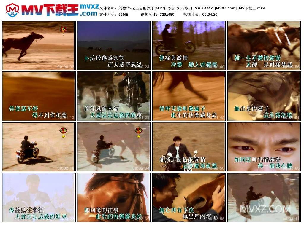 刘德华-无出息的汉子(MTV)_粤语_流行歌曲_MA301142